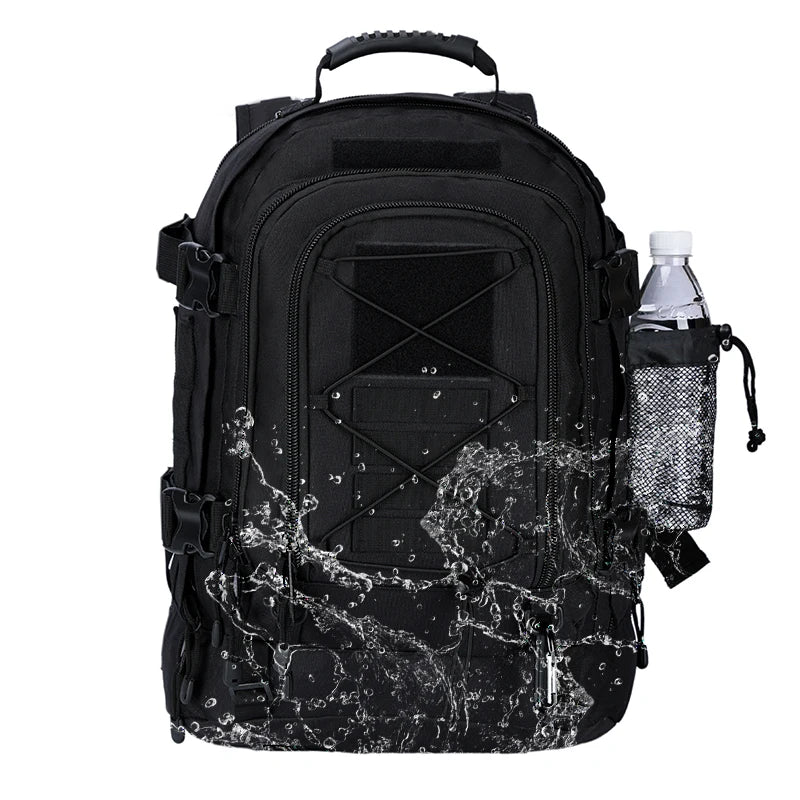 LQARMY 60L Military Tactical Backpack Army Assault Rucksack Outdoor 3Day Expandable Travel Backpack Hiking Molle Bug Out Bag