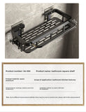 Rustproof Aluminum Bathroom Shelf – No-Drill Over-Tub or Corner Storage for Toiletries & Shower Essentials