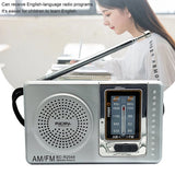FM/AM Pocket Radio Player Telescopic Antenna Dual Band Music Player Radio Battery Powered Pocket Stereo Radio Built-in Speaker