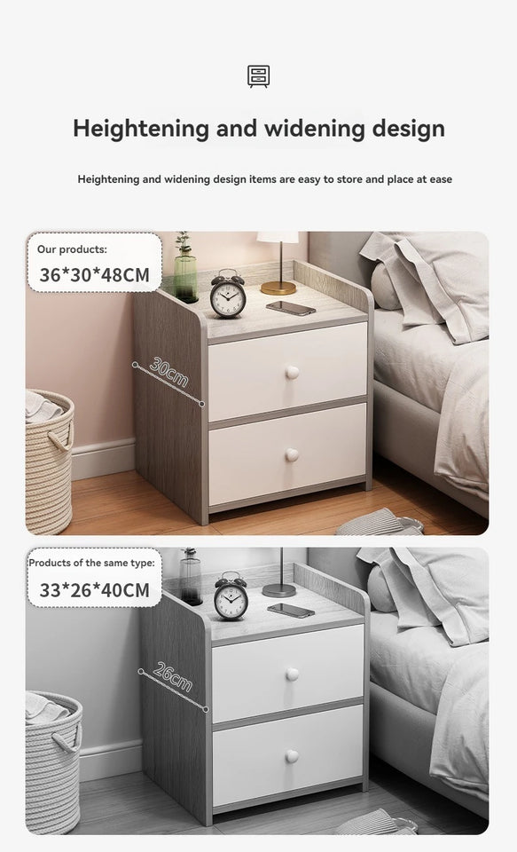 Firm Household Goods Bedside Table Modern Minimalist Bedroom Small Storage Rack Mini Storage Cabinet Bedside Storage Cabinet