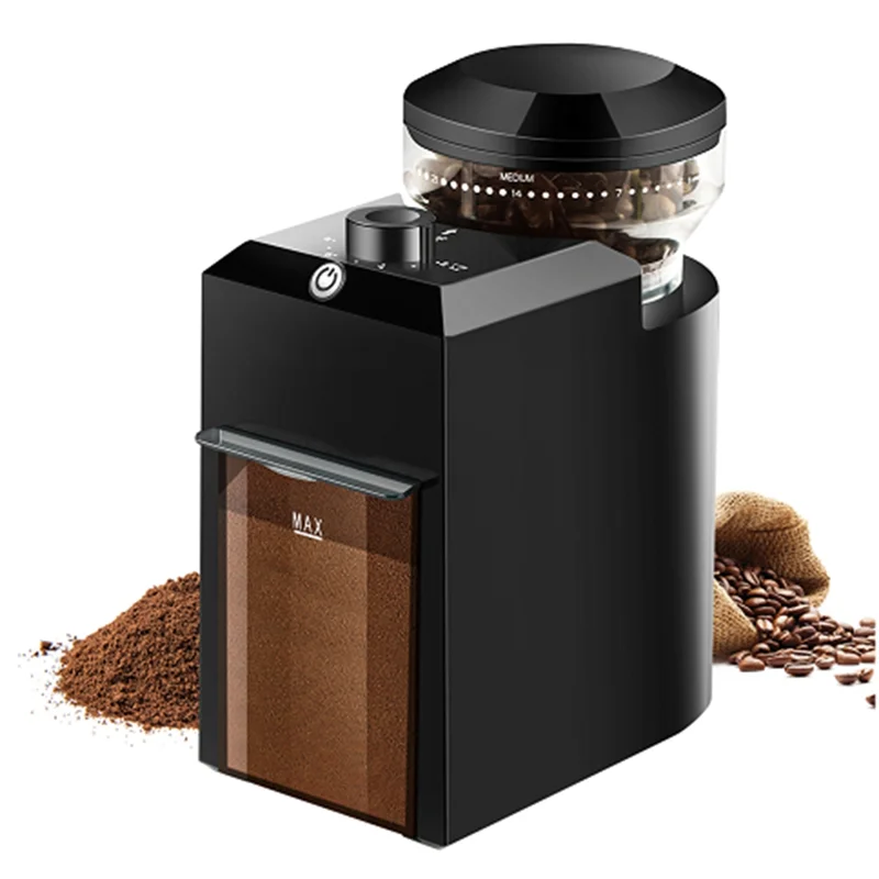B59B-Electric Burr Coffee Grinder 28 Grind Settings For 12 Cups Adjustable Professional Bean Grinder Household Coffee Grinder US