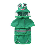 Fashionable Reflective Pet Dog Raincoat Cute Animal Raincoat Pet Hooded Waterproof Jacket Clothes Dog Clothes for Big Dogs
