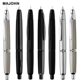 MOONMAN A1 Metal Press fountain pen Fish scale pattern design EF 0.4MM Nib writing ink pens school office supplies gifts pen