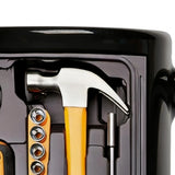 11OZ Coffee Mug Toolbox Design Wrench Pattern Mechanic Water Cup Ceramic Mechanic Mug Themed C-Shaped Handle Car Mechanic Gift