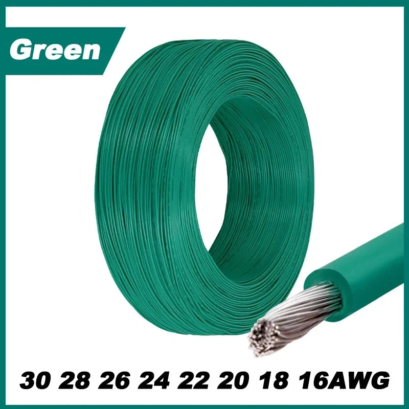 2~50m Electronic Wire UL1007 30 28 26 24 22 20 18 16AWG 300V LED Lamp Lighting Connect Line PVC Insulated Tinned Copper Cable