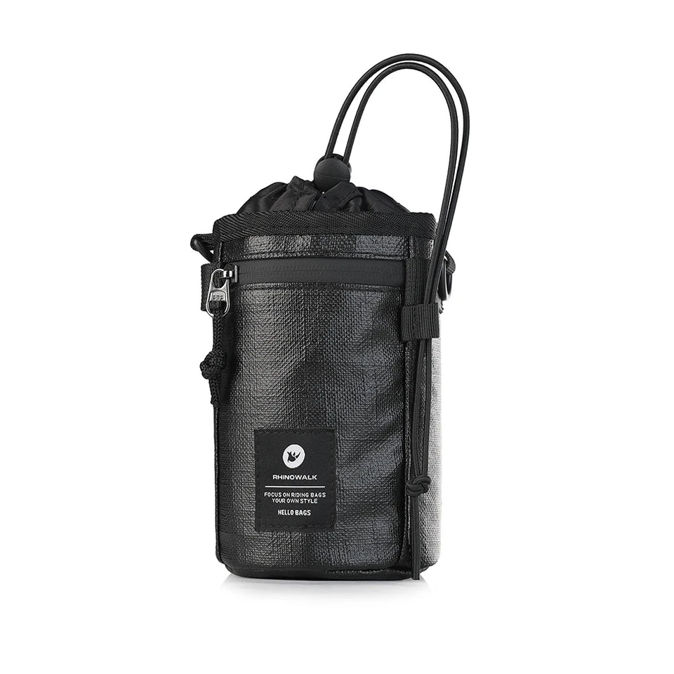 Rhinowalk Bicycle Handlebar Bag 1.6L Insulated Water Bottle Bag Cycling Front Tube Bag Commuting Morandi Color Shoulder Pack