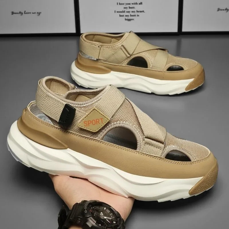 Summer Men's Sandals Fashion Casual Sandals Comfort Beach Sandals for Men Outdoor Non Slip Platform Sandal Breathable Sandalias