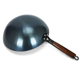 Traditional Chinese iron cooking pot/Iron pan/Round bottom with non-stick surface/Single handle/For household and commercial use