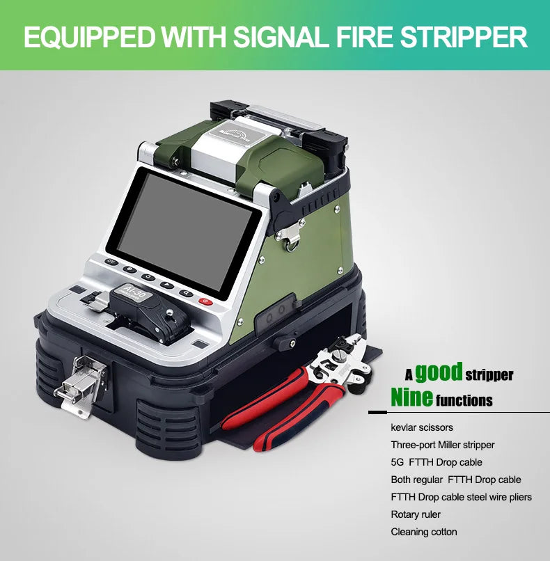 Signalfire AI-9 AI-5 Pro AI-6C+ AI-6A+ AI-20 AI-30 Multi-language Fiber Optic Splicing Machine Optical Fiber Fusion Splicer