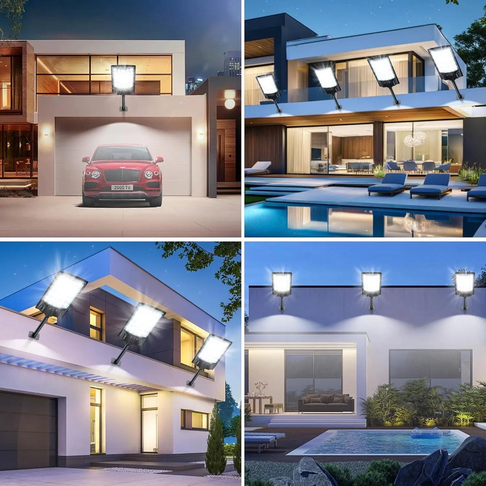 200000LM Solar Light Commercial LED Outdoor Dusk To Dawn Solar Street Light Road Area Lamp Waterproof Backyard Security Lighting