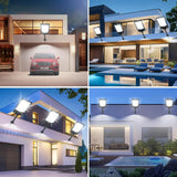 200000LM Solar Light Commercial LED Outdoor Dusk To Dawn Solar Street Light Road Area Lamp Waterproof Backyard Security Lighting