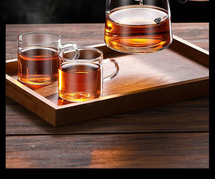 Tea cups, tea separation filters, tea brewers, household glass tea sets, cup sets, elegant cups, teapots
