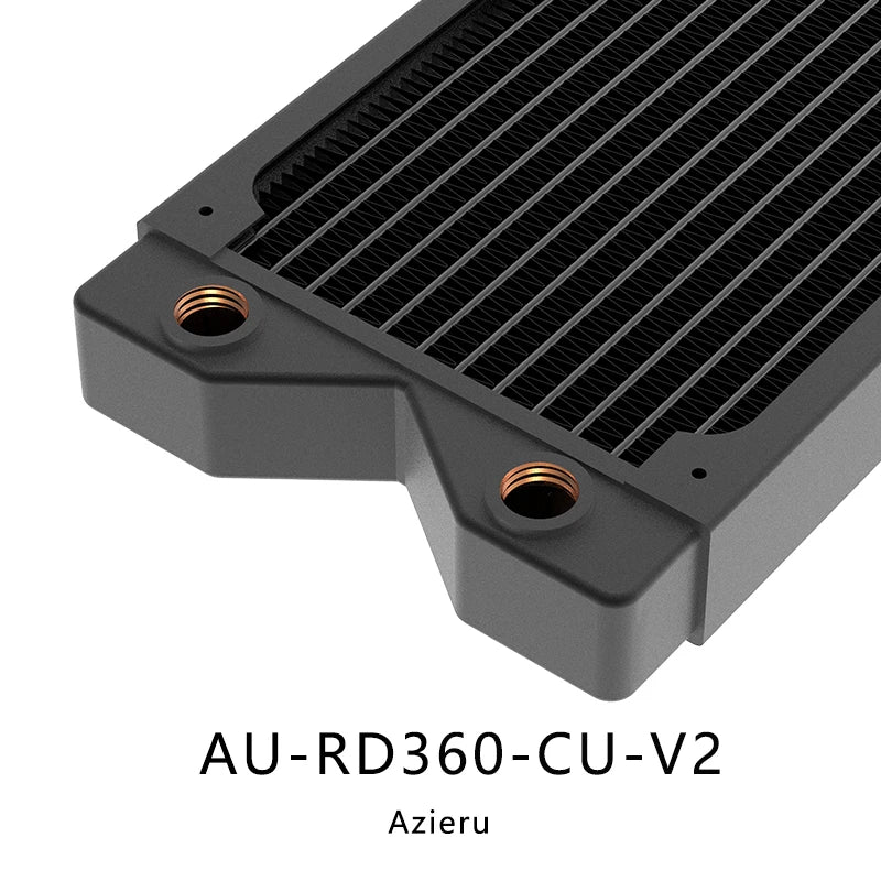 Bykski Azieru AU-RD360-CU-V2 360mm 3x120mm Copper Radiator Water Cooling
