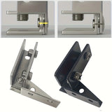 Closet Door Aluminum Glass Hinges L-shaped Cupboard Door Hinges Kitchen Accessories Door Hinges For Doors Cabinet Doors Kitchen