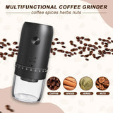 Electric Coffee Bean Grinder Rechargeable 40 Gears External Adjustable Household Portable Hand-Pour Electric Mini Coffee Grinder