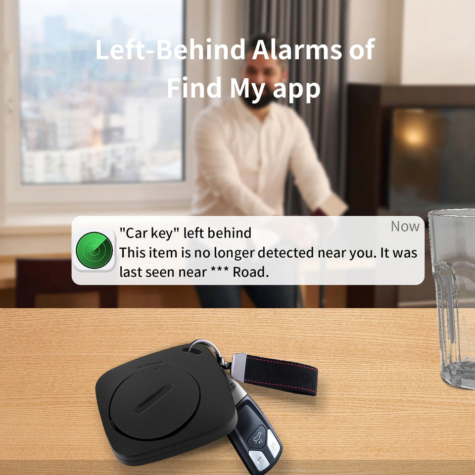 1 Pack Bluetooth Luggage Tracker with Find My APP (iOS Only) Air Smart Tag GPS Tracker Tag for Locator Key Finder