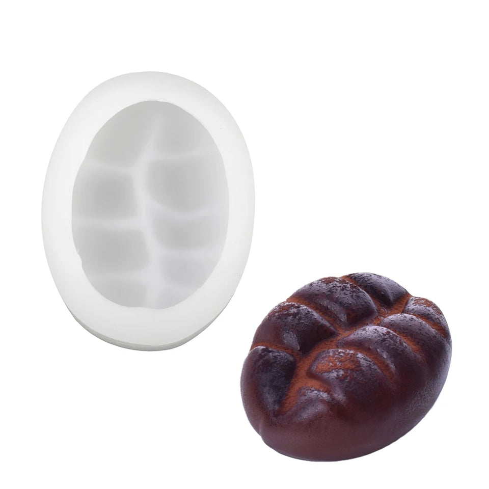 Single-Cell Coffee Beans Peanuts Pecan Pistachios Design Silicone Chocolate Mold Mousse Cake Mould Kitchen Dessert Baking Tools