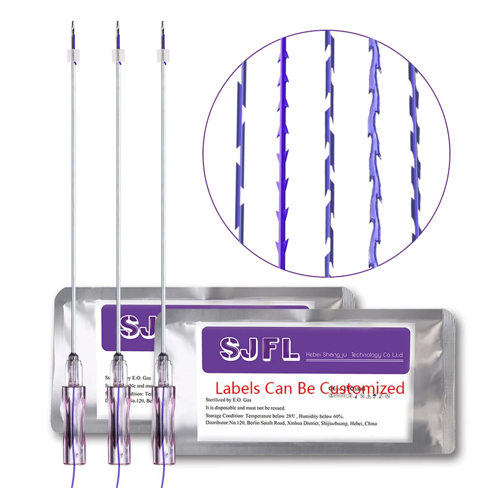 10/20 Pcs Pack Mono Screw Cog PDO Threads 29g 30g 19g 18g 21g Practice Veterinary Human Face Lift Threads PDO