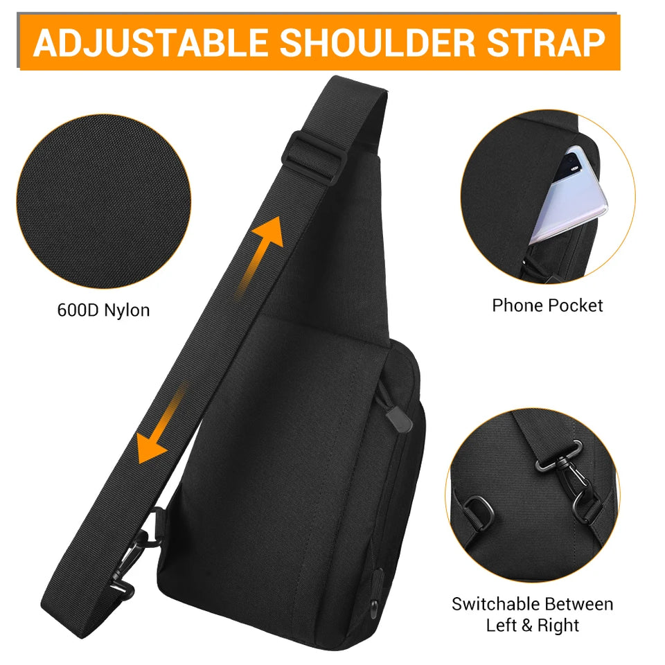 Concealed Carry Bag Tactical Crossbody Sling Backpack Shoulder Gun Holster Bag Chest Pack EDC Pouch Pistol Holster Bag Hunting