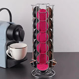 Coffee Capsule Display Rack Rotatable Storage Stand 24-Cup Storage Rack Anti-Slip Bottom For Capsules Coffee Tools