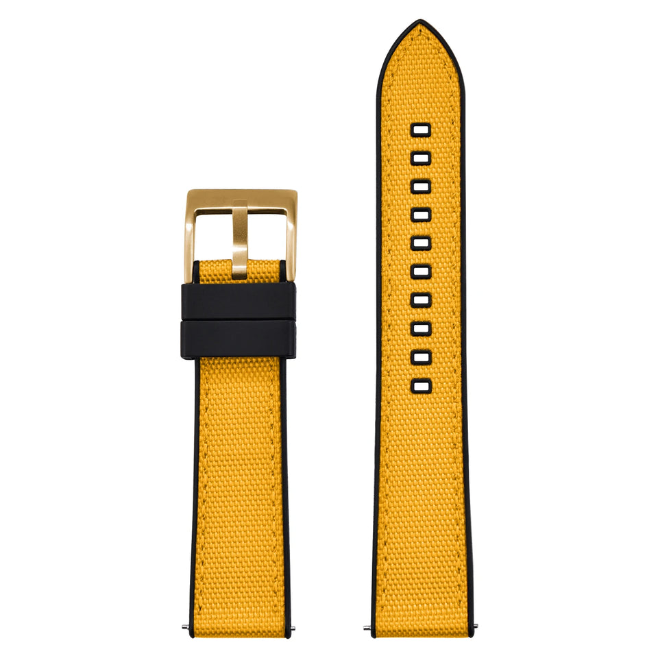 High Quality Hybrid Nylon FKM Watch Strap 20mm 22mm Quick Release Fluoro Rubber Nylon Watchbands For Each Brand Diving Watches
