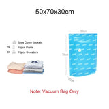 Home Vacuum Storage Bags for Clothes Blankets Pillow Travel Storage Compression Bag Clothes Organizer Space Saver Bag