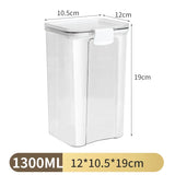 Sealed Jars For Kitchen Storage Box Grain Coffee Bean Sealed Tanks Large Capacity Moisture proof Transparent Seasoning Jar Set