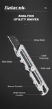 Stainless Steel Utility Knife 6 In 1 Multi-Function Opener Retractable Box Cutter Portable Office Home Courier Unboxing Knifes