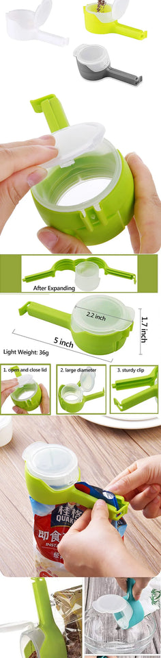 Multifunctional Sealing Clip Food Preservation Sealing Clip Tea Moisture-Proof Discharge Mouth Plastic Bag Clip Snack Sealing