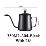 Coffee Hand Brewing Pot 250/350/600ML Stainless Steel Long Gooseneck Coffee Pot Kettle For Induction Stove Tops Kitchen Tools