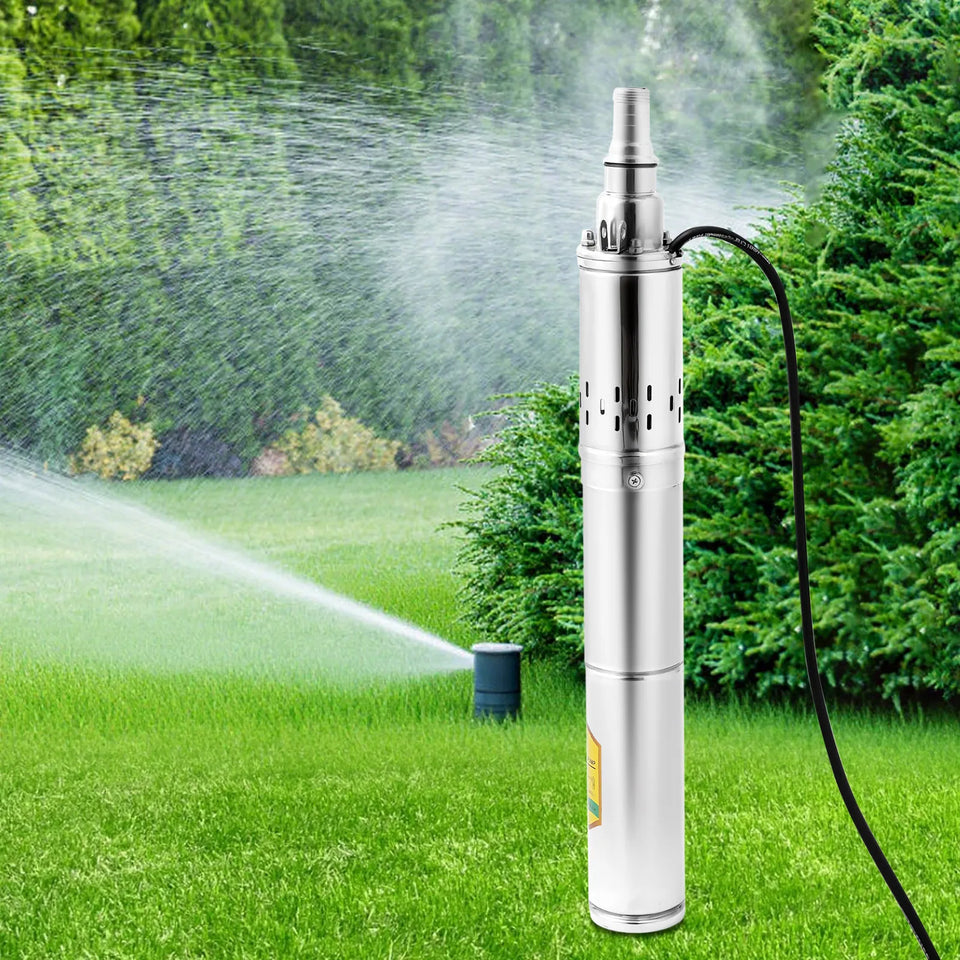 370W DC24V Deep Well Pump Stainless Steel Water Pump Large Flow Rate High Head Lift Extracting Water for Irrigation, Landscaping