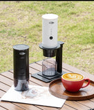 IKAPE Portable Coffee Machine Fit Capsules Ground Coffee Handheld Coffee Maker Manually For Camping Hiking No Heating Function