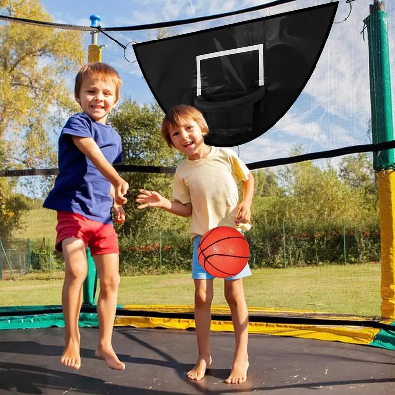 98x50cm Kids Basketball Hoop  with Pump & Ball Kids Trampoline Basketball Hoop Set Sunproof Basketball Hoop for Boys And Girls