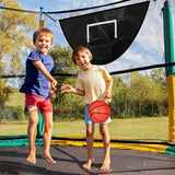 98x50cm Kids Basketball Hoop  with Pump & Ball Kids Trampoline Basketball Hoop Set Sunproof Basketball Hoop for Boys And Girls