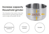 2024 NEW Mini Electric Grinder Household 300ml Ultrafine Baby Food Pulverizer Coffee Grinder Spice Pepper Grinder Grain Mill