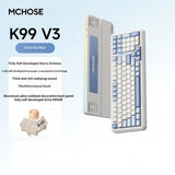 MCHOSE K99 V3 Mechanical Keyboard Tri-Mode Wireless ARGB Control Knob 10000mAh Dual 8K 0.125ms Hot-Swappable Custom Game Keyboar