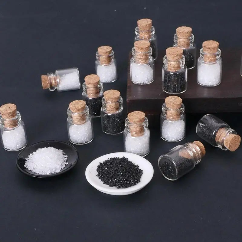 Handcrafted 7Pcs Miniature Dollhouse Coffee Cup Scene Model with Tray Plate, Perfect for Desktop Decoration