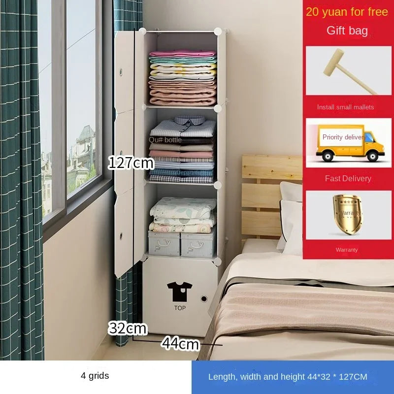 Clothes Folding Cabinets Locker Dustproof Foldable Simplicity Children Wardrobe Bedroom Furniture Organizador De Zapatos