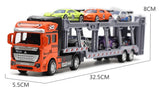 1: 48 alloy double-layer transport vehicle model,simulation sports car off-road vehicle toy,engineering transport vehicle toy