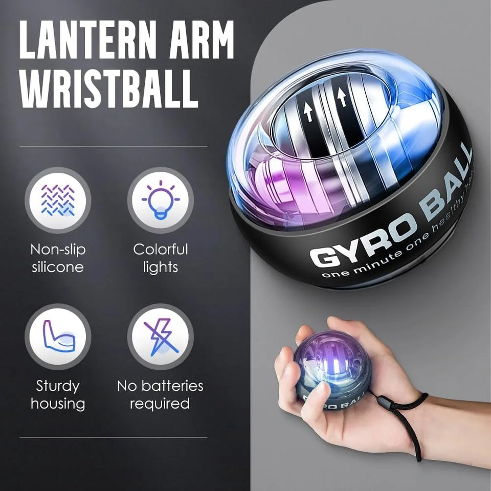 Torque ball hand exercise device, grip strength training device, forearm strength device, wrist power gyroscope ball, hand stren