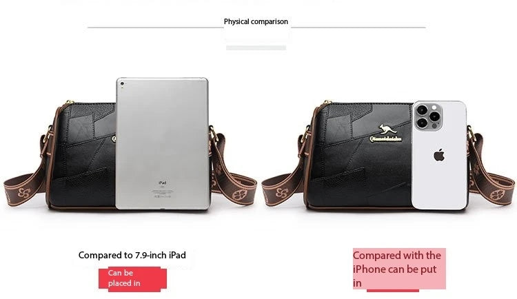 Luxury Kangaroo New Genuine High Quality Soft Leather Women Purses Cofrossbody Bag Designer Brand Ladies Shoulder Crossbody Bags