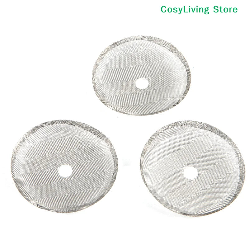 3Pcs Reusable French Press Coffee Maker Detachable Mesh Filter Stainless Steel