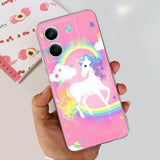 For Xiaomi Redmi Note 13 4G Case Cute Cat Butterfly Cover Soft Silicone Phone Case For Redmi Note 13 Pro Plus Note13 Full Bumper