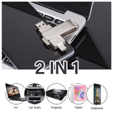 JASTER Metal USB TYPE-C 2 IN 1 Pen Drives 16GB silvery Flash Drive 64GB Commercial Affairs Gifts Memory Stick 4GB 8GB 32G U Disk