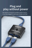 USB 3.0 Switch Selector KVM Switch 5Gbps 2 in 1 Out USB Switch USB 3.0 Two-Way Sharer for Printer Keyboard Mouse Sharing