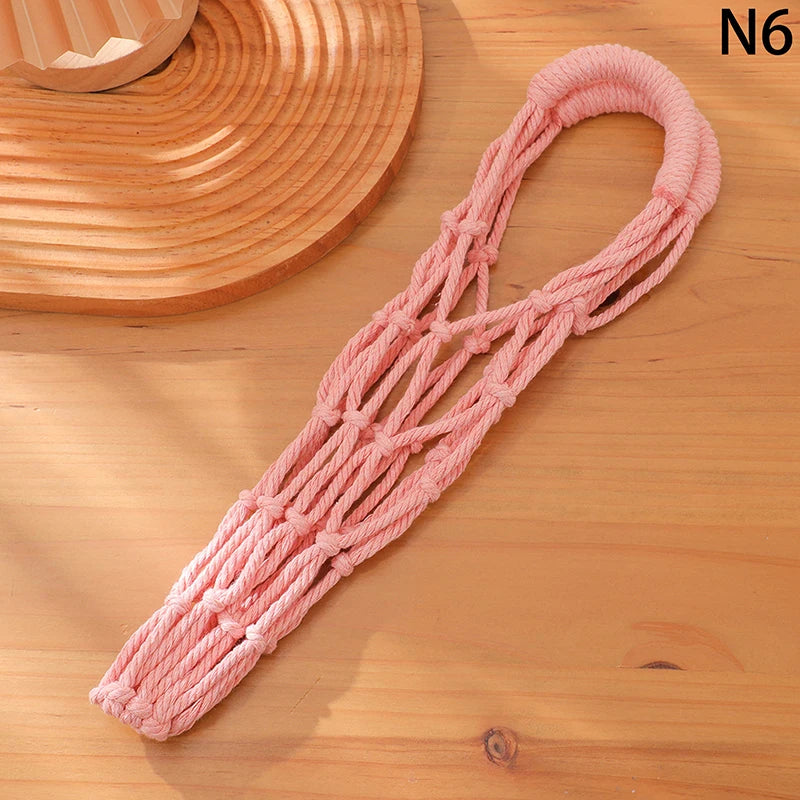 Portable Coffee Cup Bag Hollow Out Bottle Bag Practical Mugs Bag Foldable Water Bottle Bags Woven Net Bag Cup Cover