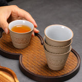 Saudi Arabian Coffee Cup Small Vintage Coarse Ceramic Concentrated Latte Cup Creative Antique Ceramic Afternoon Tea Cup