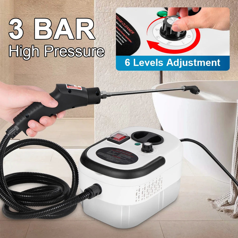 Steam Cleaner High Temperature Sterilization Air Conditioning Kitchen Hood Car Steaming Cleaner Commercial Household 220VEU Plug