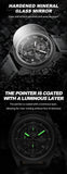 Original NAVIFORCE Business Luxury Leather Strap Men Watches Sports Chronograph Watch for Man 3ATM Waterproof Quartz Wristwatch