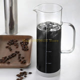 Elegant Borosilicate Glass Cold Brew Coffee Carafes Practical Cold Brew Coffee Machine with Flavor Extraction top sale